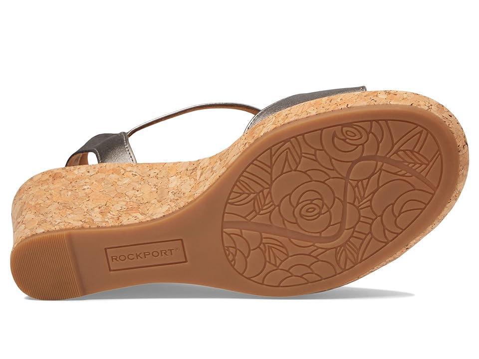 Rockport Blanca T Strap (Taupe Metallic Synthetic) Women's Shoes Product Image