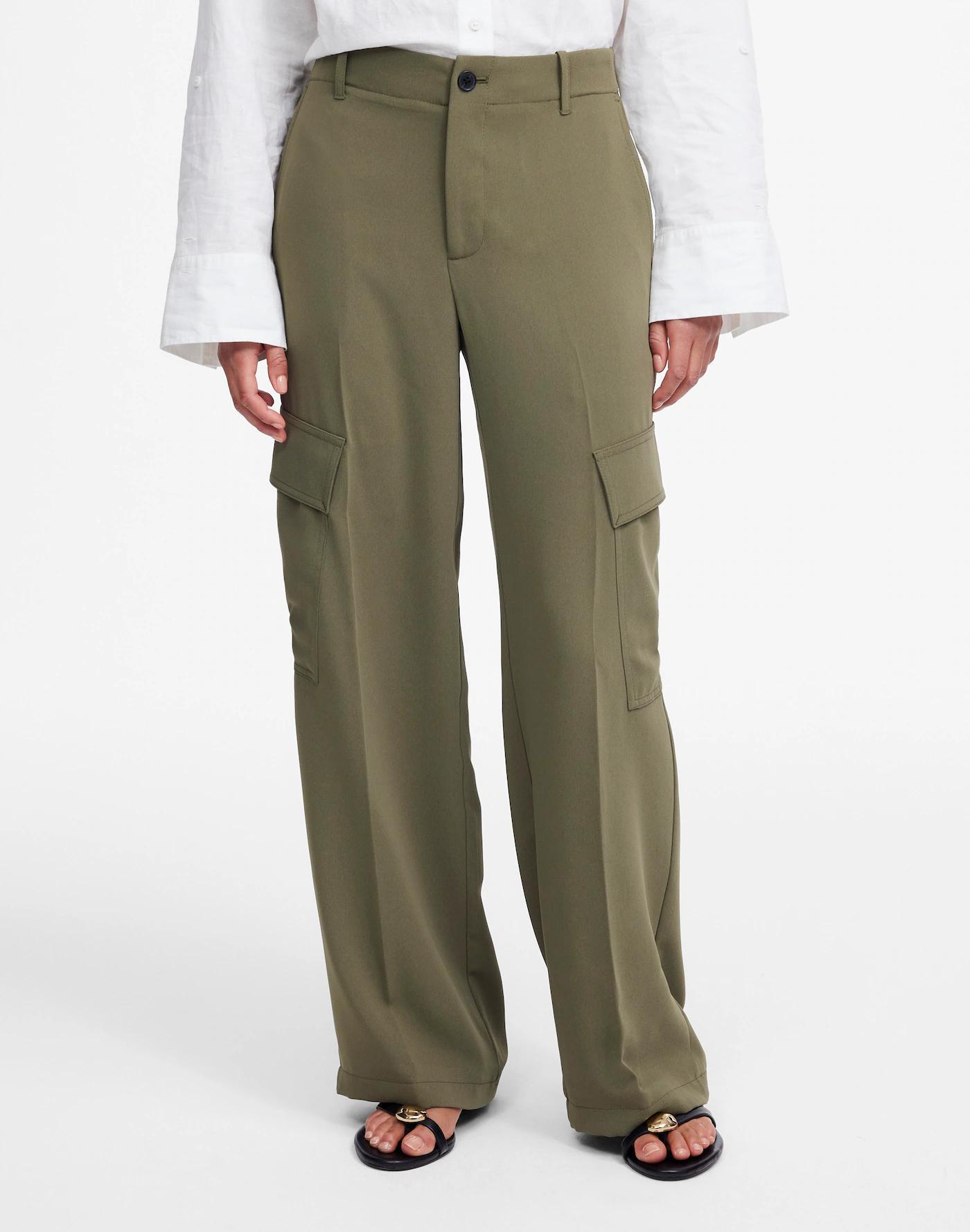 Petite Pull-On Utility Cargo Pants in Crepe Product Image