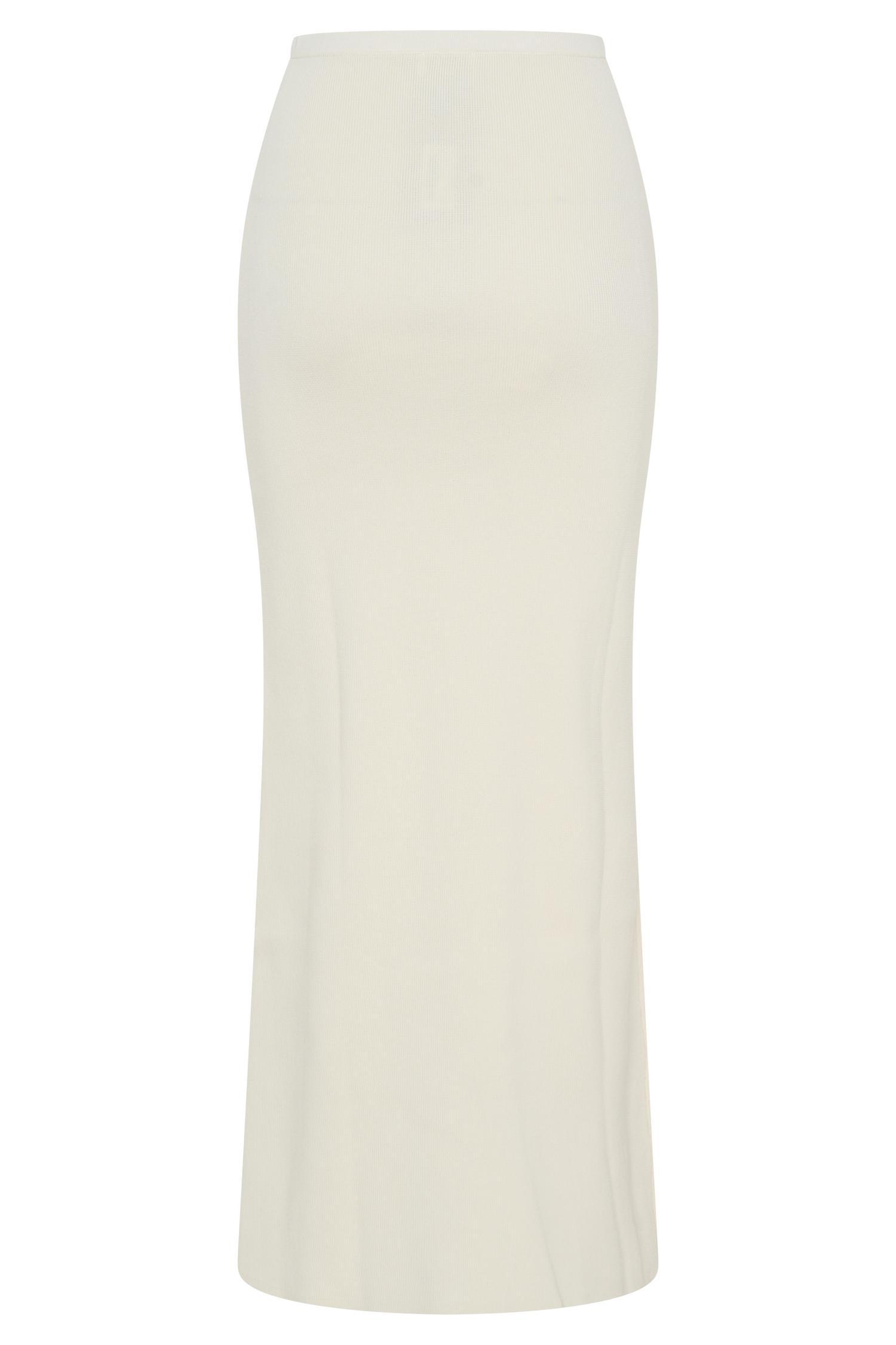 Maxine Knit Maxi Skirt - Ivory Product Image