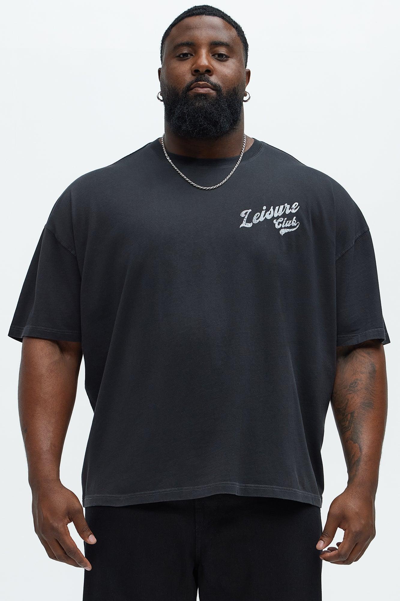 Leisure Club Oversized Short Sleeve Tee - Black Product Image