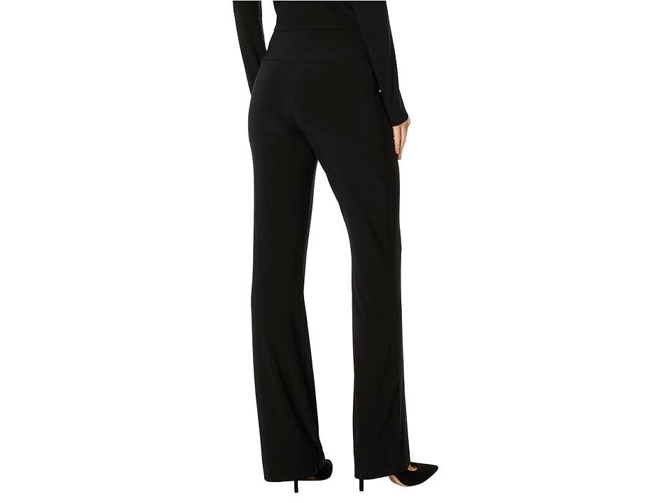 Boot-Cut High-Waist Pants, Black Product Image