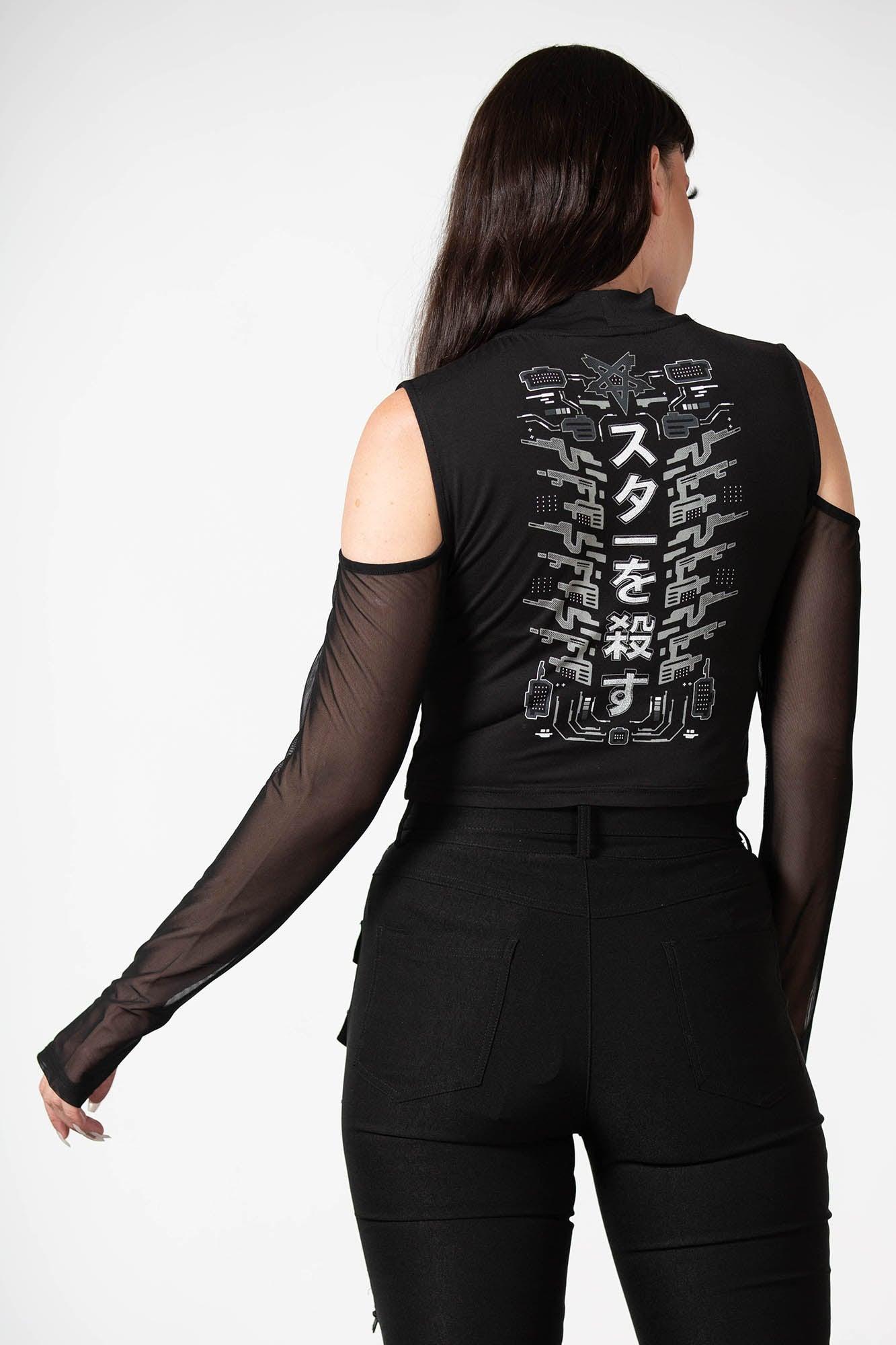 Devil's Voice Cold Shoulder Top Female Product Image