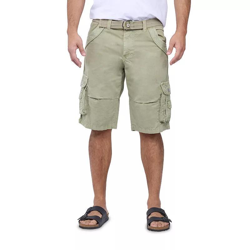 Men's Xray Belted Double-Pocket Bermuda Cargo, Size: 42, Grey Product Image