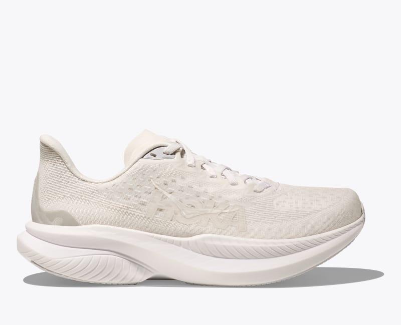 HOKA Women's Mach 6 Shoes in Black/White, Size 9 Product Image