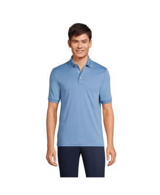Big & Tall Lands' End Super Soft Supima Polo, Men's, Size: XXL Tall, Pale Grey Blue Product Image