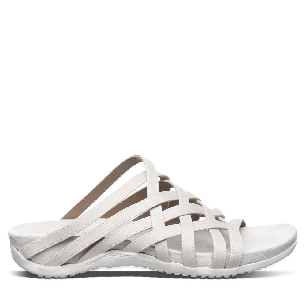 Bearpaw Zinnia Women's Strappy Slide Sandals, Size: 10, White Product Image