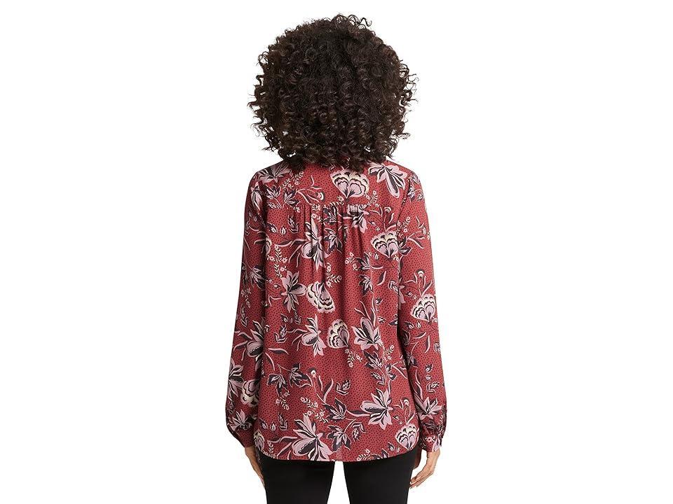 NYDJ Petite Simone Blouse (Rosa Blooms) Women's Clothing Product Image