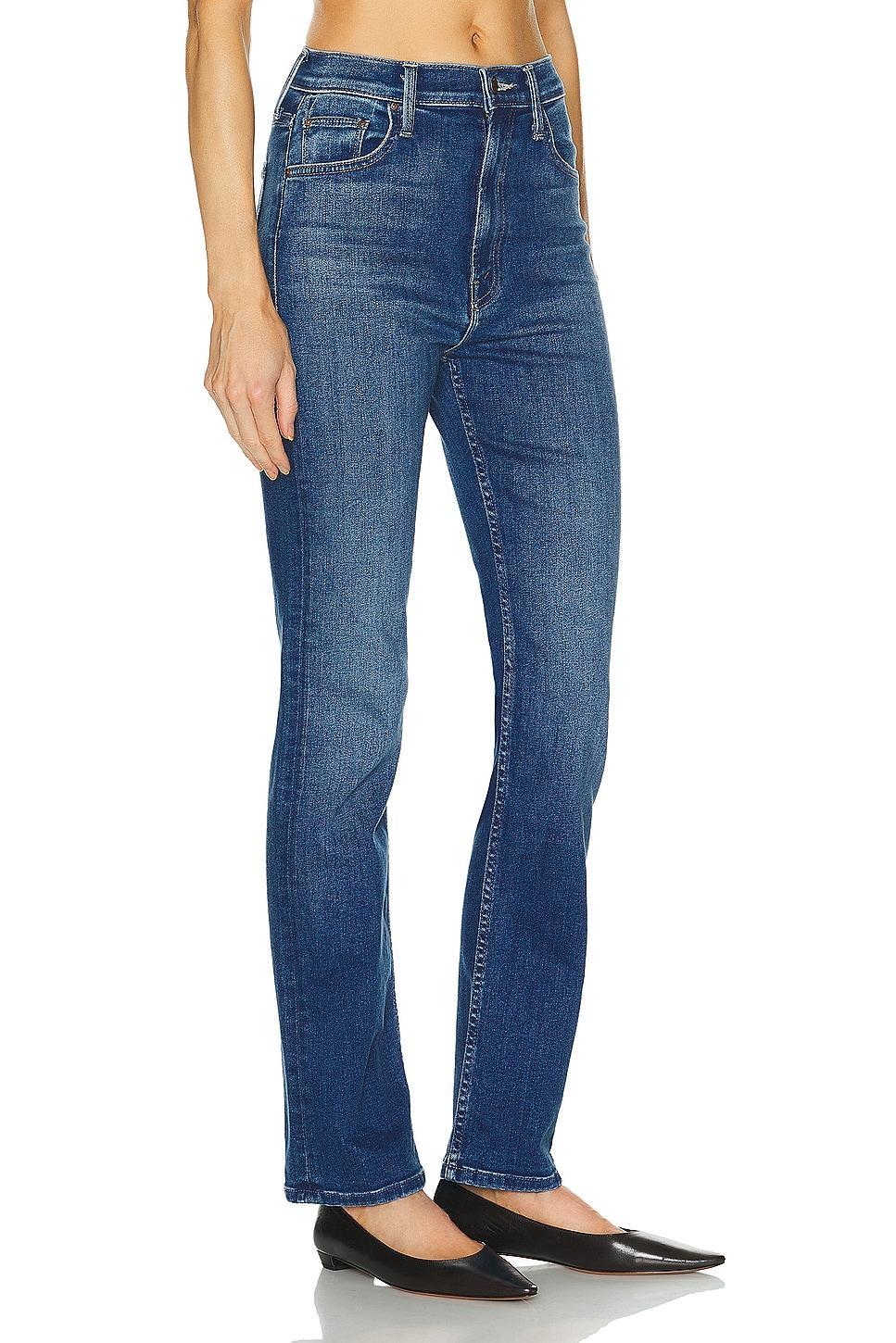 Mother High Rise Straight Jeans in Hue Are You Product Image
