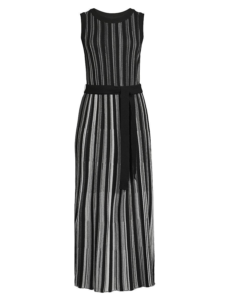Womens Ribbed Knit Sleeveless Modern-Fit Maxi Dress Product Image
