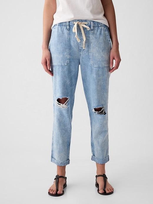 Mid Rise Denim Easy Jeans Product Image