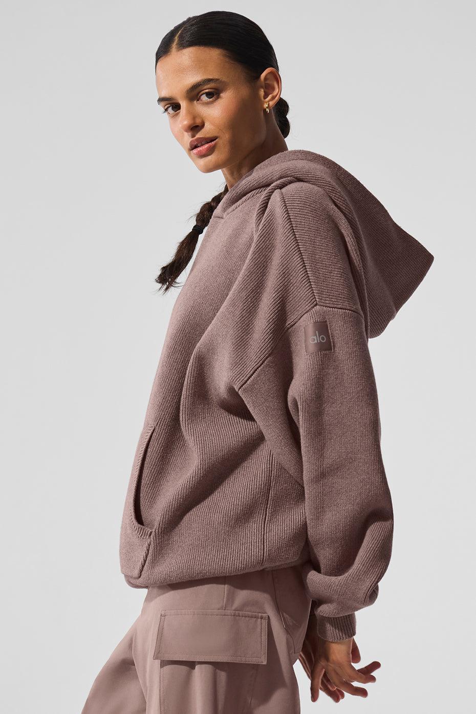 Scholar Hooded Sweater - Mushroom Heather Product Image