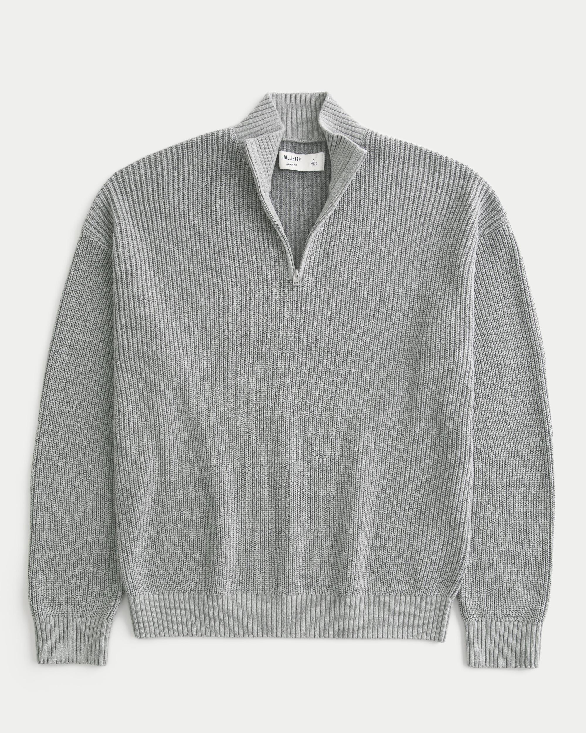 Baggy Cinch Quarter-Zip Sweater Product Image