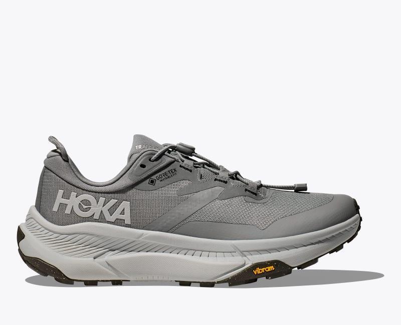 HOKA Mens Transport GTX Shoes in Frost/Gold, Size 8.5 Product Image