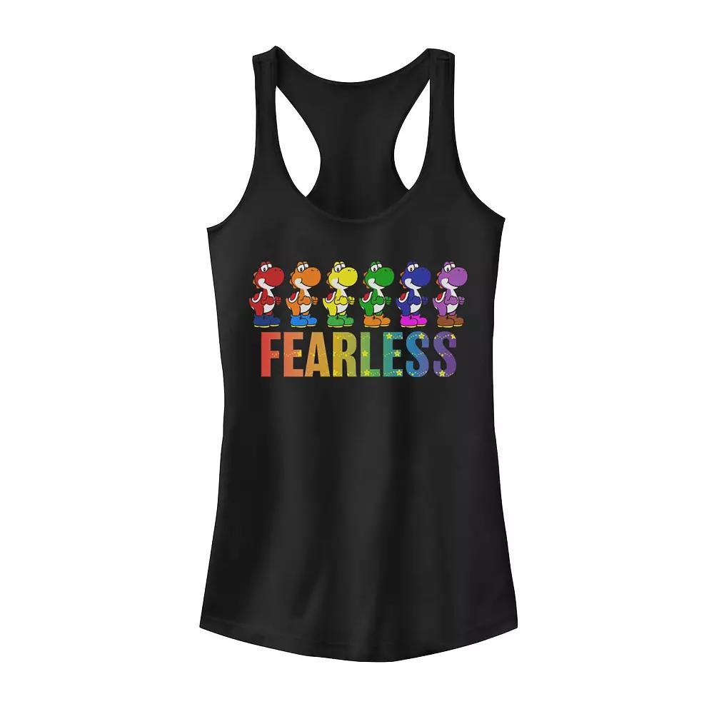 Juniors' Stardust Earth Retro Portrait Graphic Tank Top, Girl's, Size: XS, Black Product Image