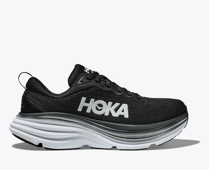 HOKA Mens Bondi 8 Shoes in Lettuce/Solar Flare, Size 10.5 Product Image