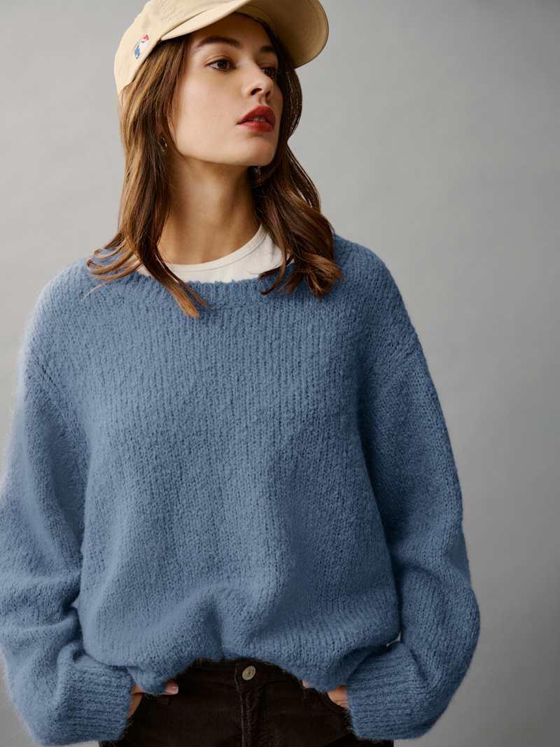 Cici Oversized Crew Sweater Product Image