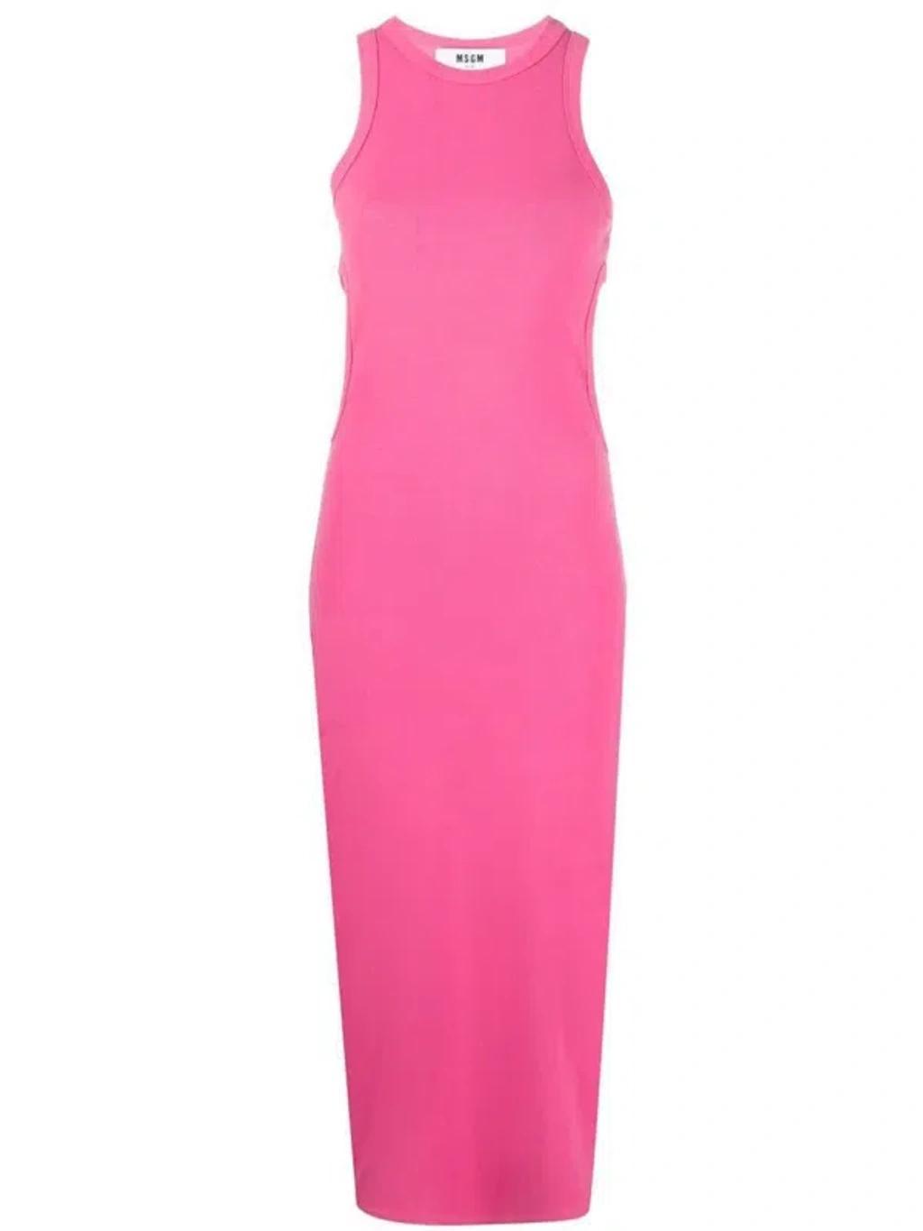 MSGM Dress Clothing In Pink & Purple Product Image