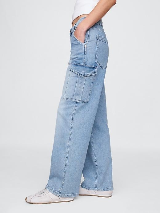 Mid Rise Corduroy '90s Loose Cargo Pants Product Image