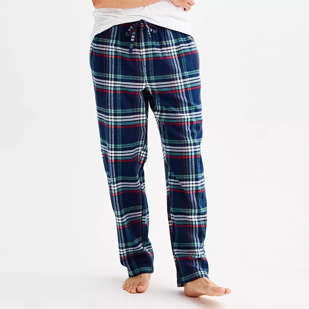 Mens Sonoma Goods For Life Flannel Drawstring Pajama Pants Product Image