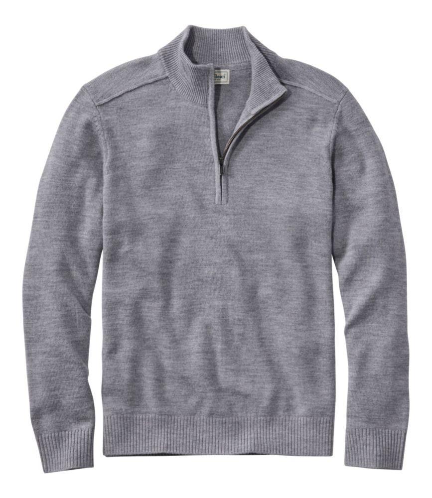 Men's Essential Merino Sweaters, Quarter-Zip Product Image