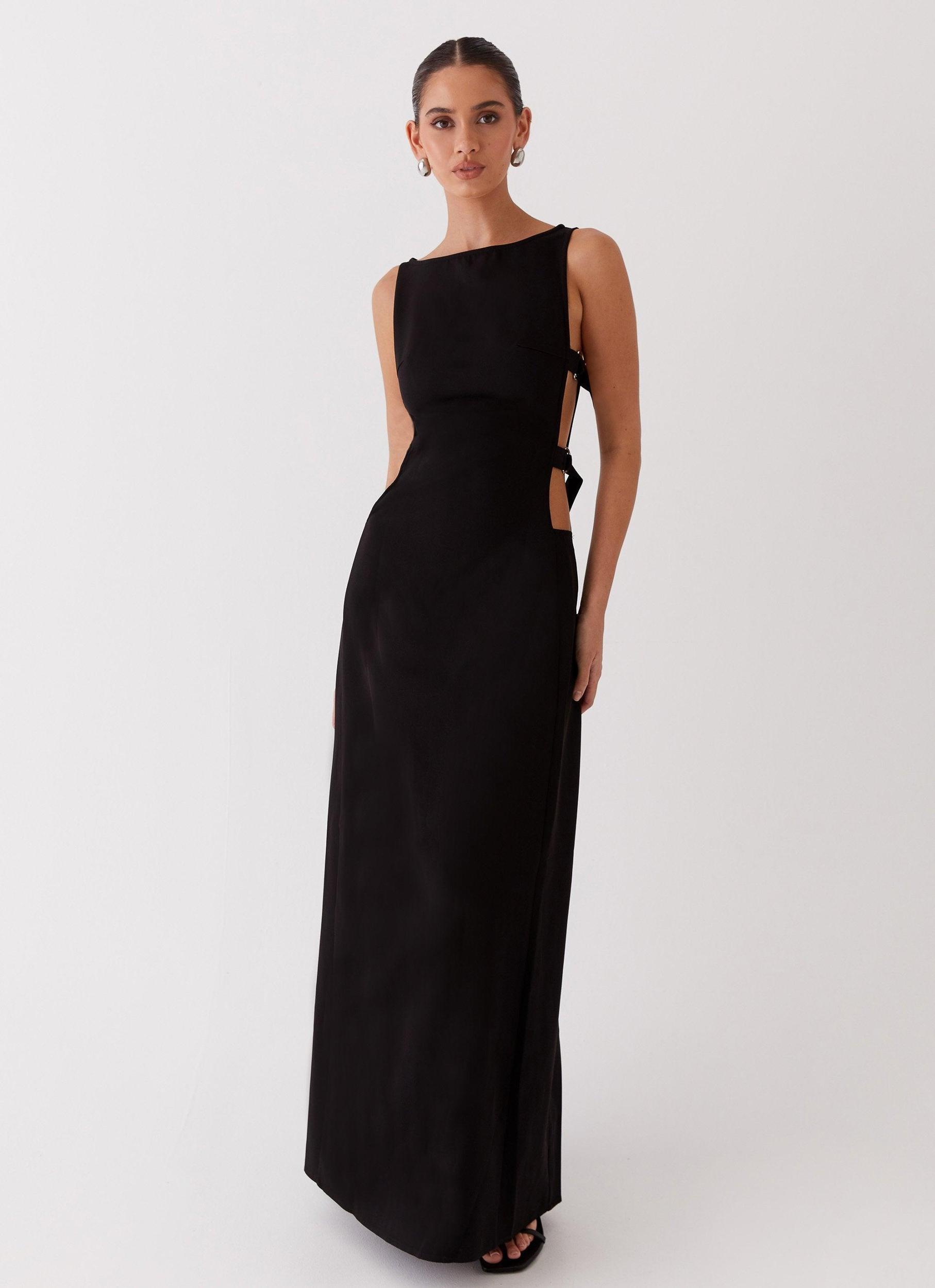 Cherish You Buckle Maxi Dress - Shadow Product Image