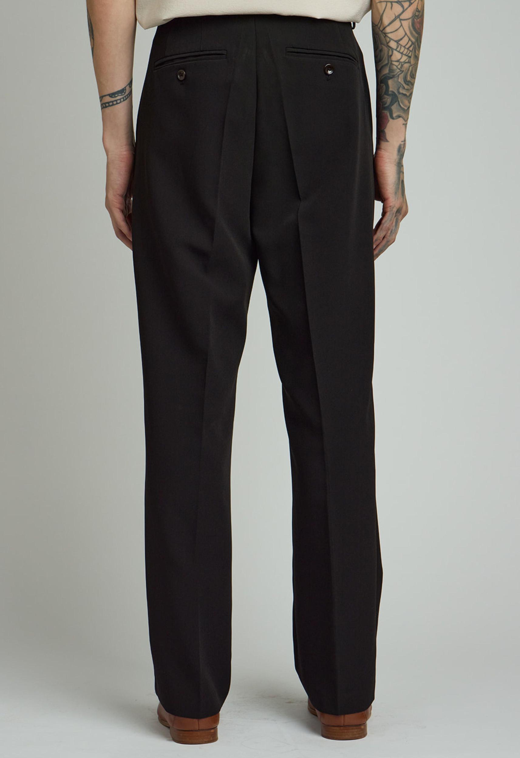 Mens Cole Wrinkle Free Trouser in Black Product Image
