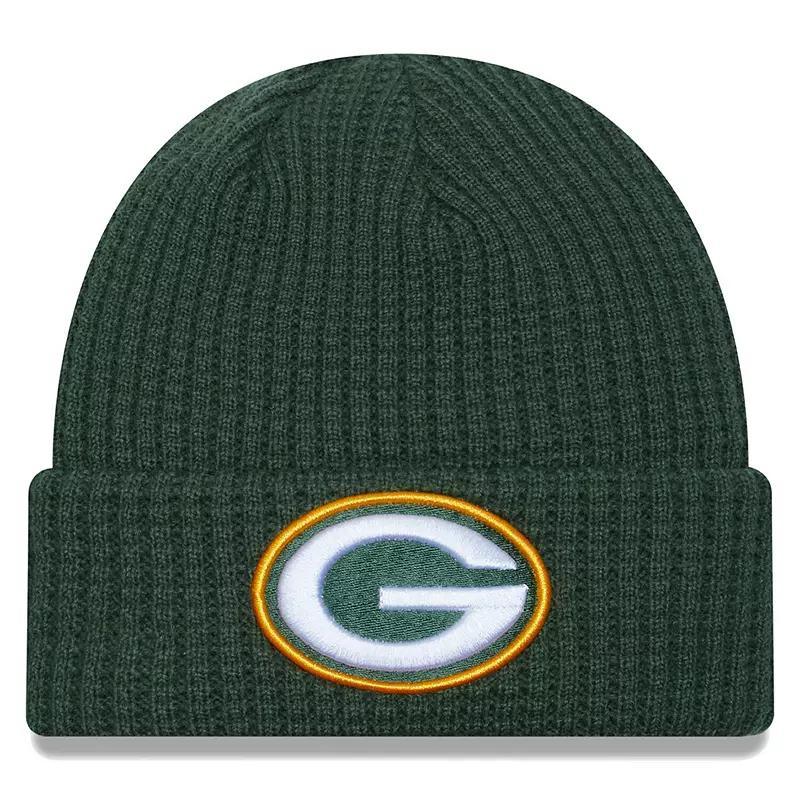 Mens New Era Bay Packers Prime Cuffed Knit Hat Product Image