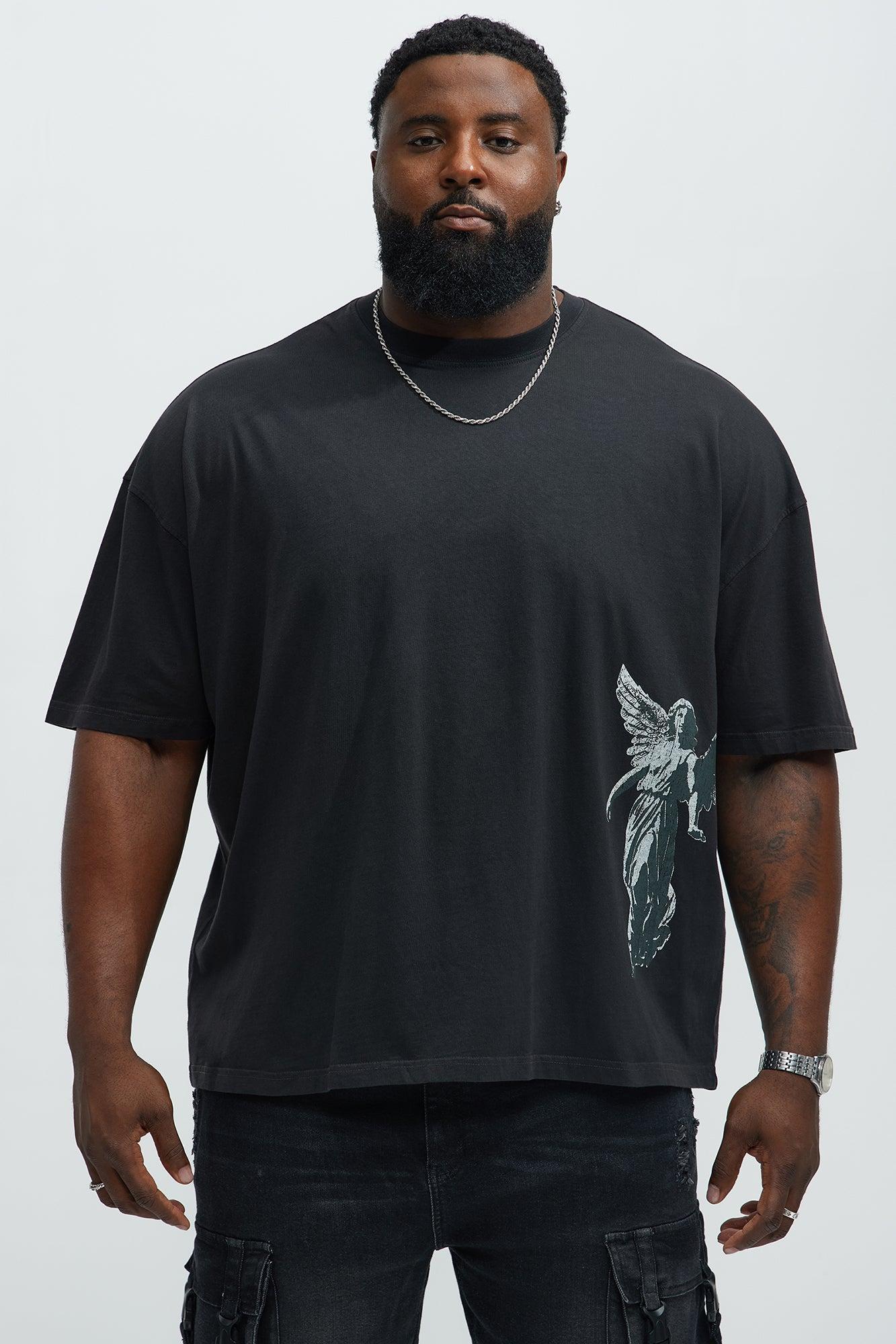 Spread Light Oversized Short Sleeve Tee - Black Wash Product Image