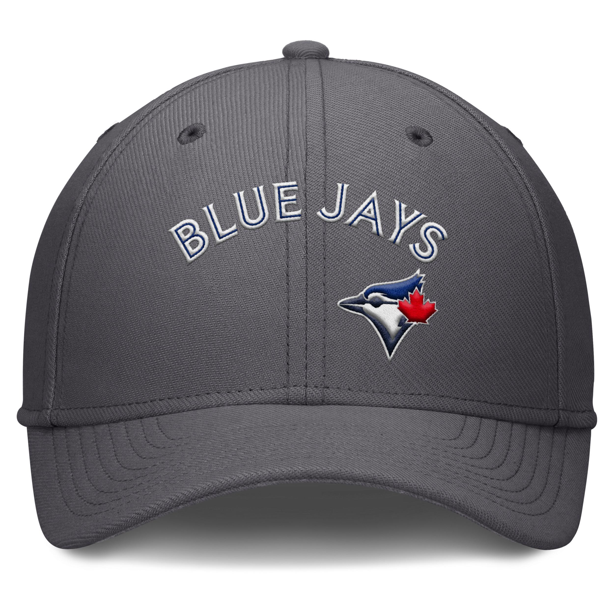 Men's Nike  Gray Toronto Blue Jays Swoosh Performance Flex Hat, Size: Small/Medium, Jay Grey Product Image