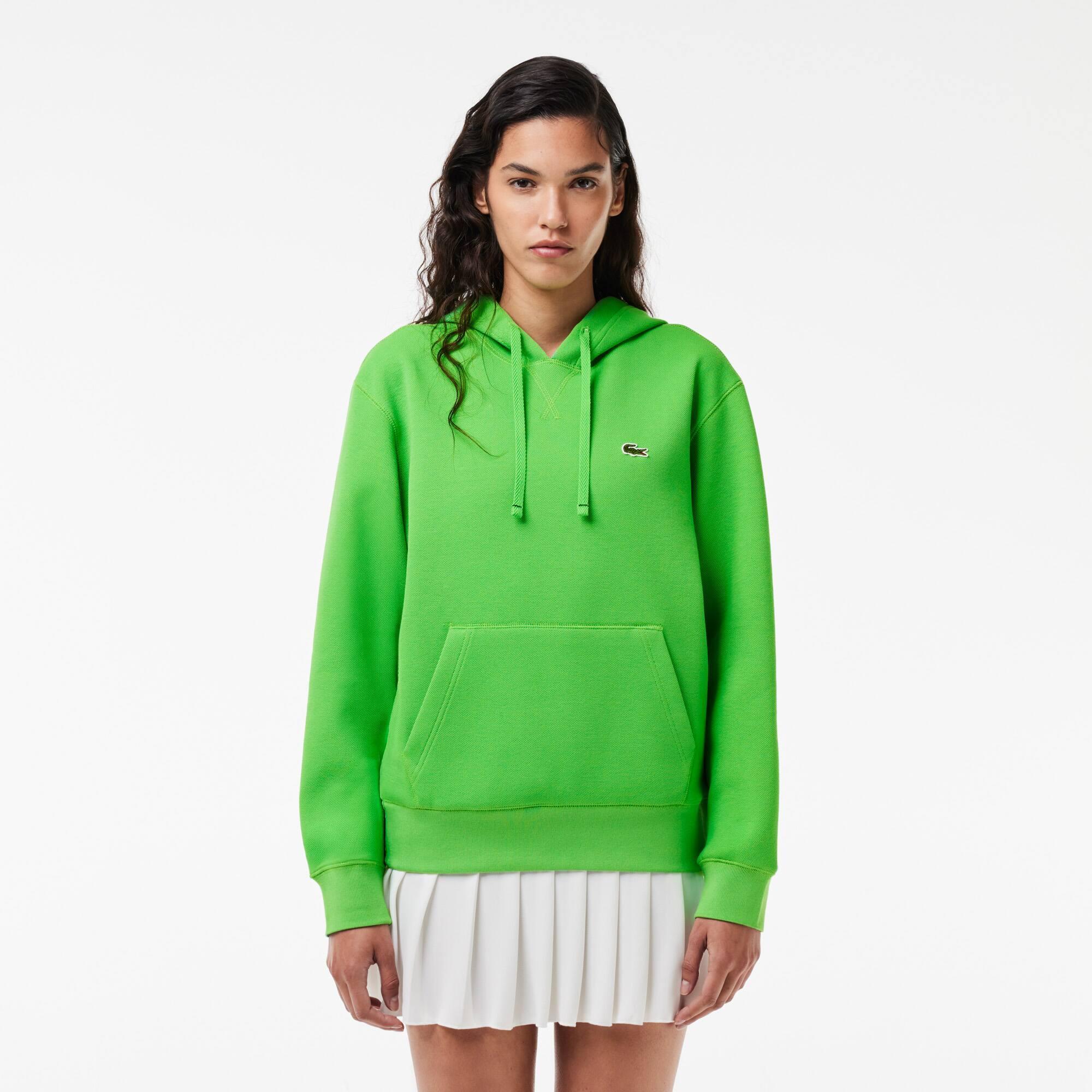 Women's Relaxed Fit Piqué Hoodie Product Image