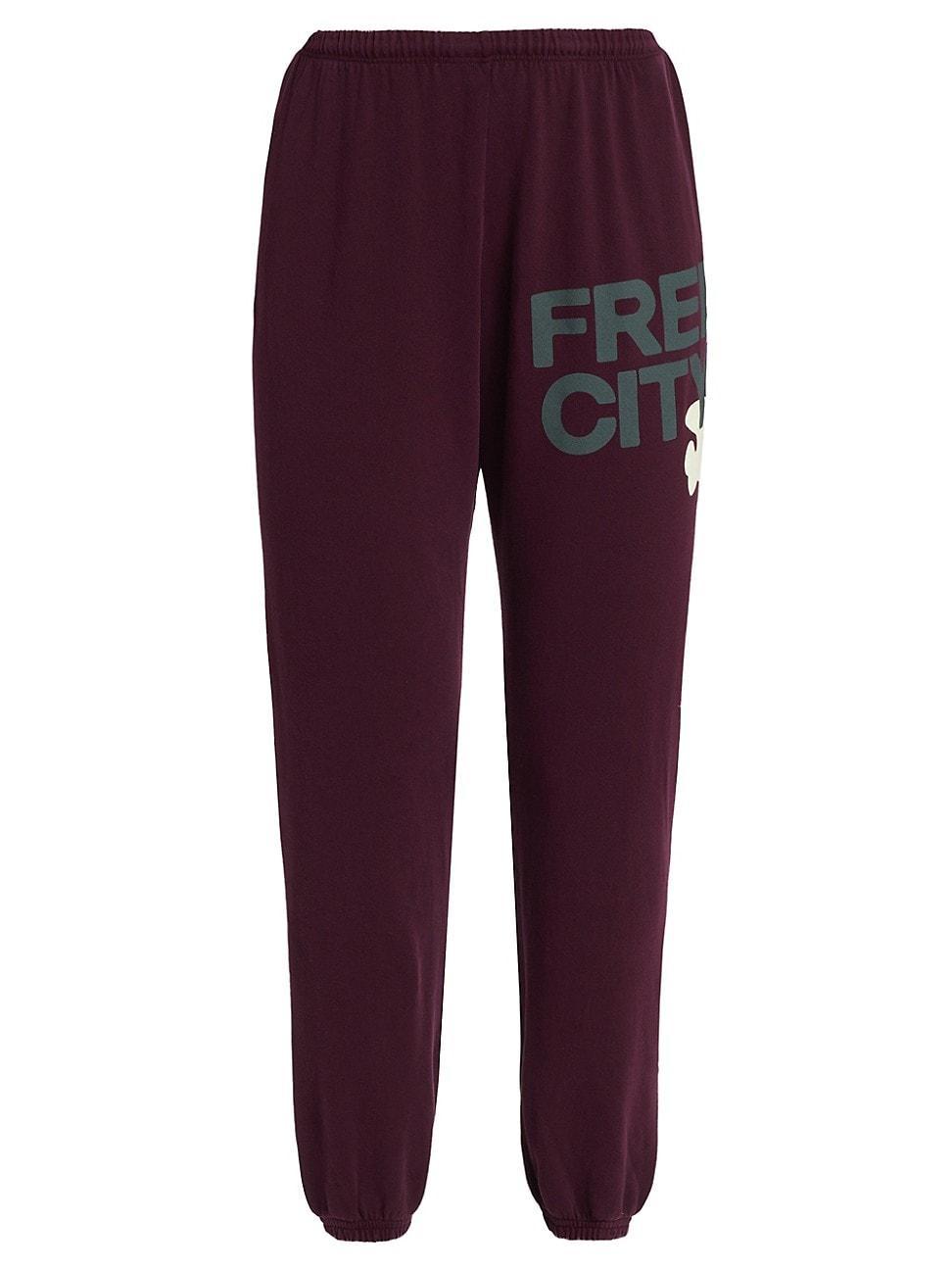 Womens Logo Cotton Sweatpants Product Image