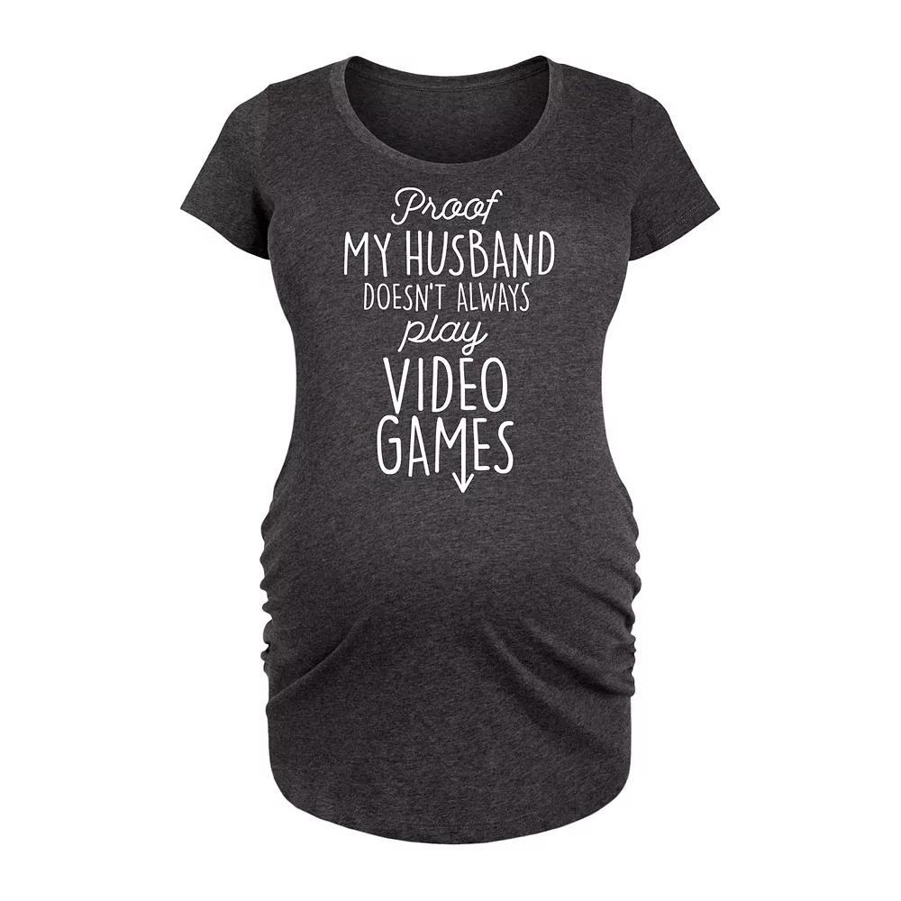 Maternity Team Great Britain Graphic Tee, Womens Heather Grey Product Image