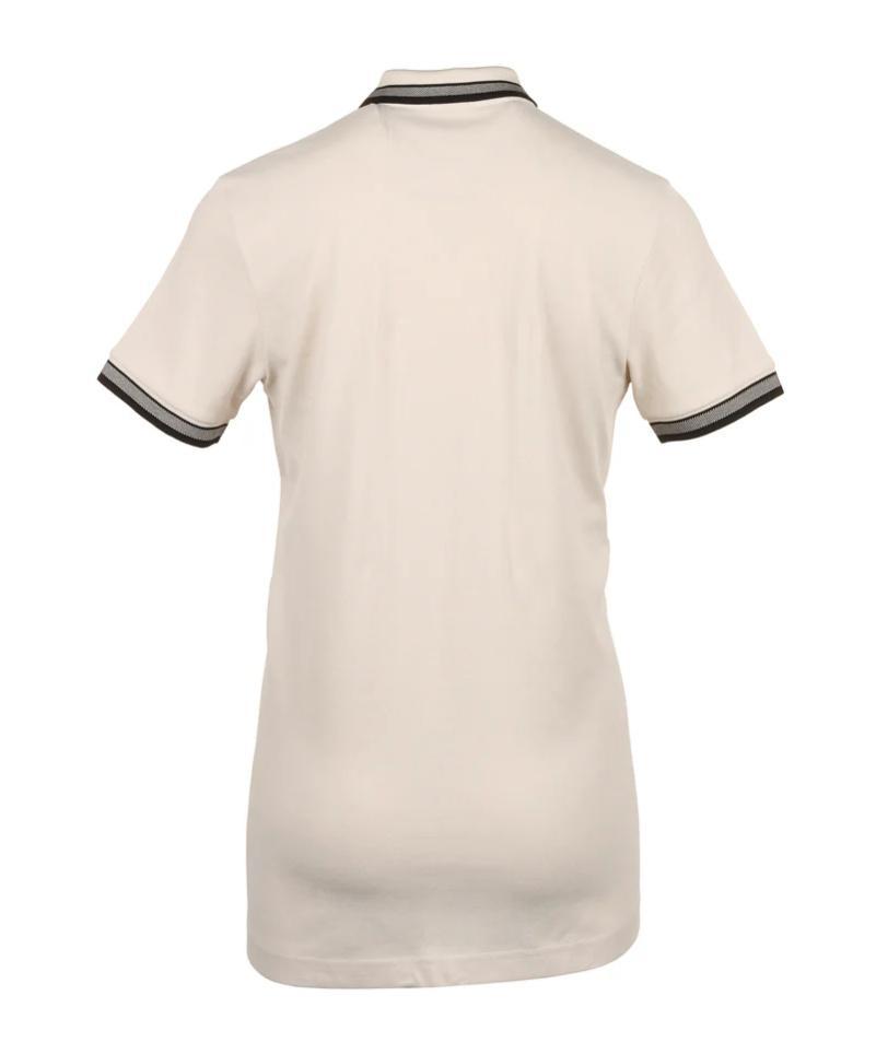HUGO BOSS Logo-embroidered Cotton Polo Shirt In Nude Product Image