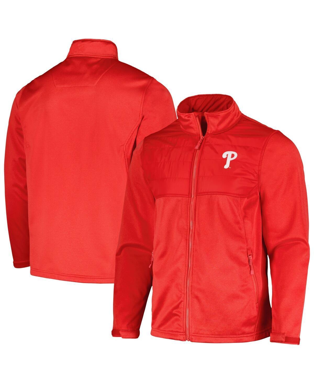 Men's Dunbrooke  Heather Red Philadelphia Phillies Explorer Full-Zip Jacket, Size: XL Product Image