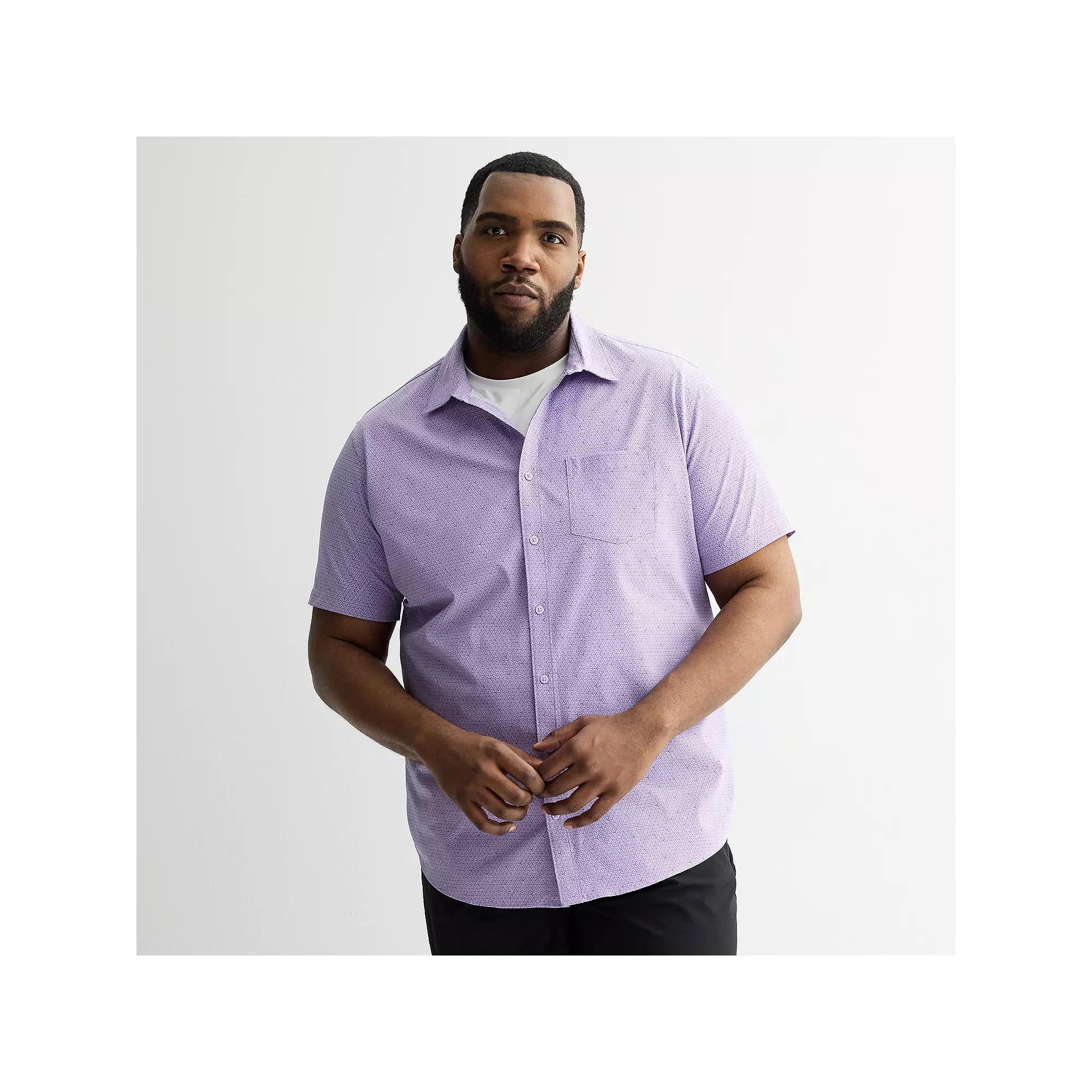 Big & Tall FLX Woven Shirt, Men's, Size: Large Tall, Lt Purple Product Image