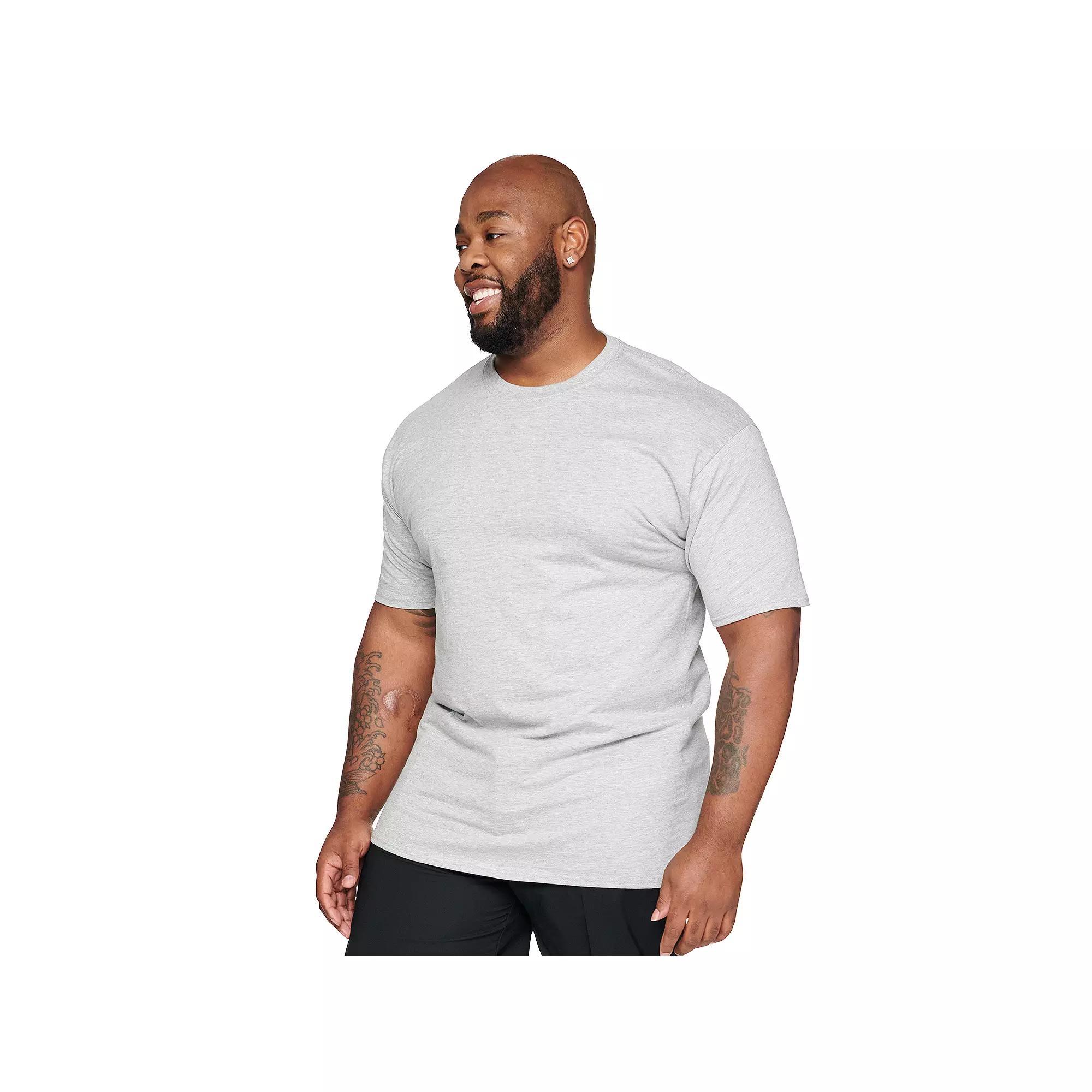 Big & Tall Hanes® Beefy-T Tee, Men's, Size: 3XL Tall, Black Product Image