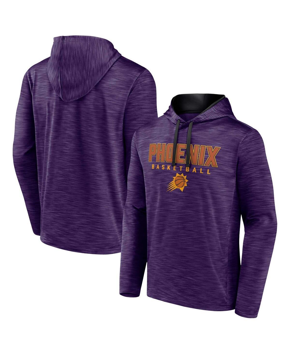 Men's Fanatics Branded Heather Purple Phoenix Suns Fast Break Pullover Hoodie, Size: 3XL, Phx Purple Product Image
