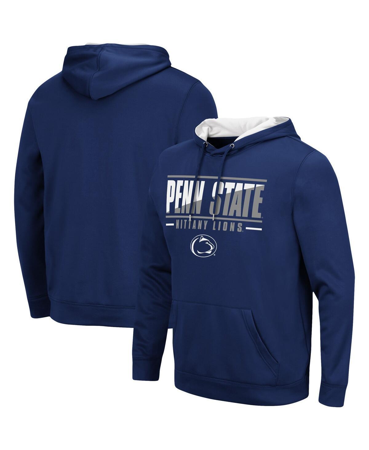 Mens Colosseum Penn State Nittany Lions Slash Stack 2.0 Pullover Hoodie Product Image