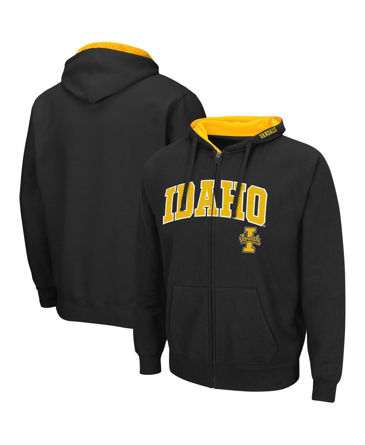 Men's Colosseum Black Kansas State Wildcats Arch & Logo 3.0 Full-Zip Hoodie, Size: 2XL Product Image