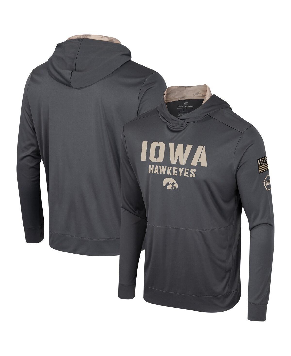 Men's Colosseum Charcoal Maryland Terrapins OHT Military Appreciation Long Sleeve Hoodie T-Shirt, Size: Medium Product Image