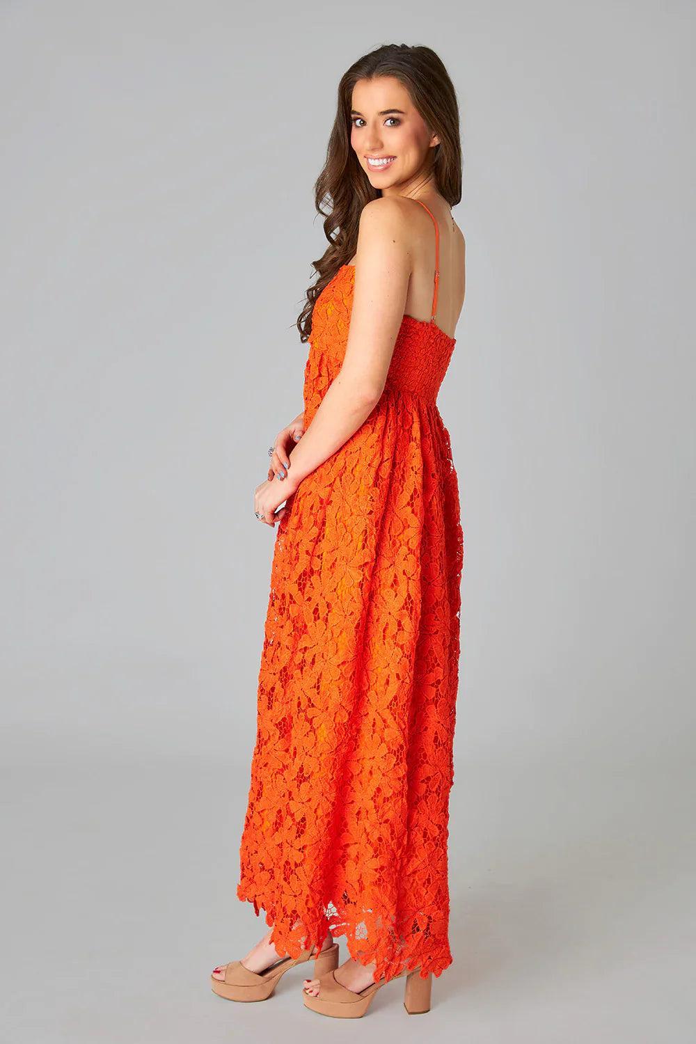 Tiana Lace Midi Dress Product Image