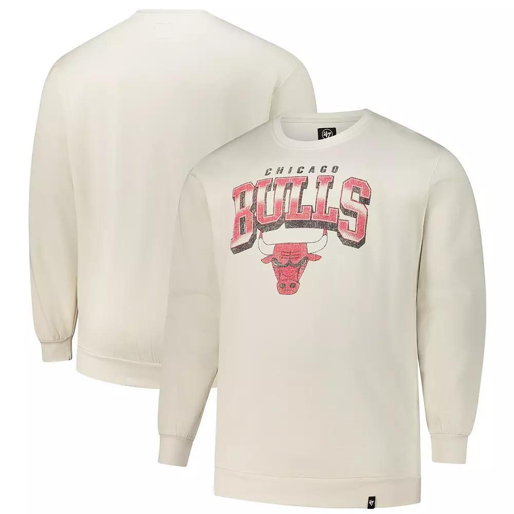 Men's '47 Cream Chicago Bulls Big & Tall Spotlight Headline Pullover Sweatshirt, Size: 5XB, Beige Product Image