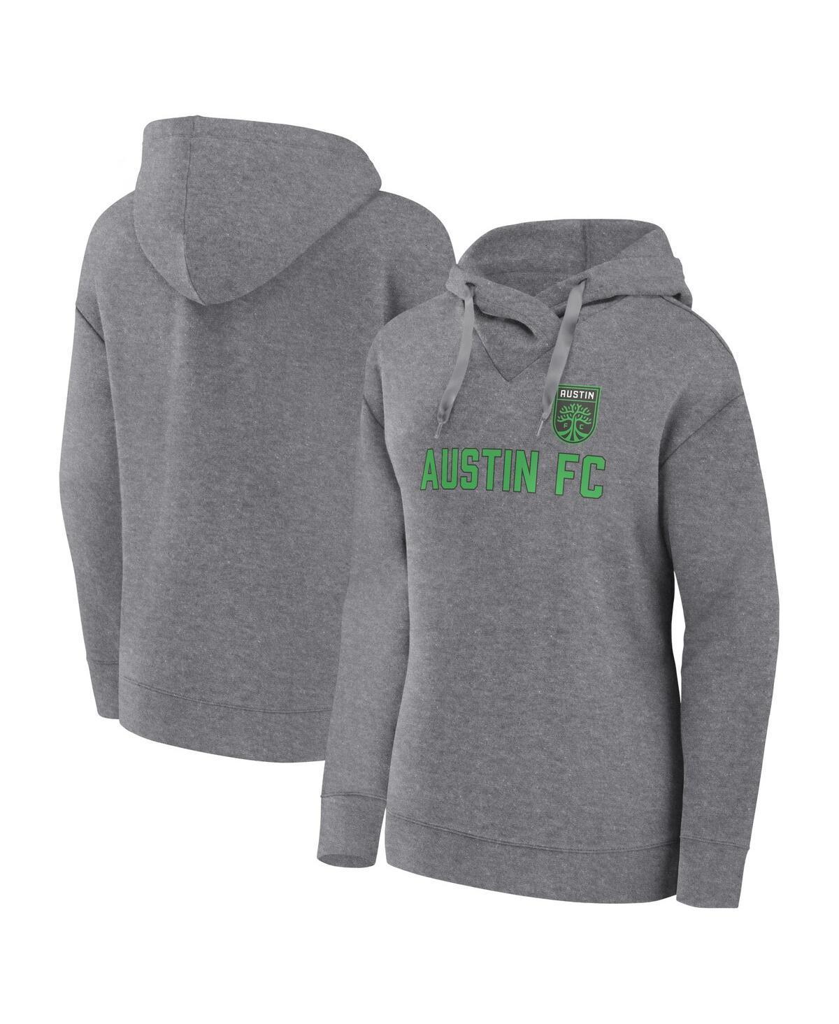 Women's Fanatics Branded Heather Gray Minnesota Twins Script Favorite Pullover Hoodie, Size: Medium, Grey Product Image