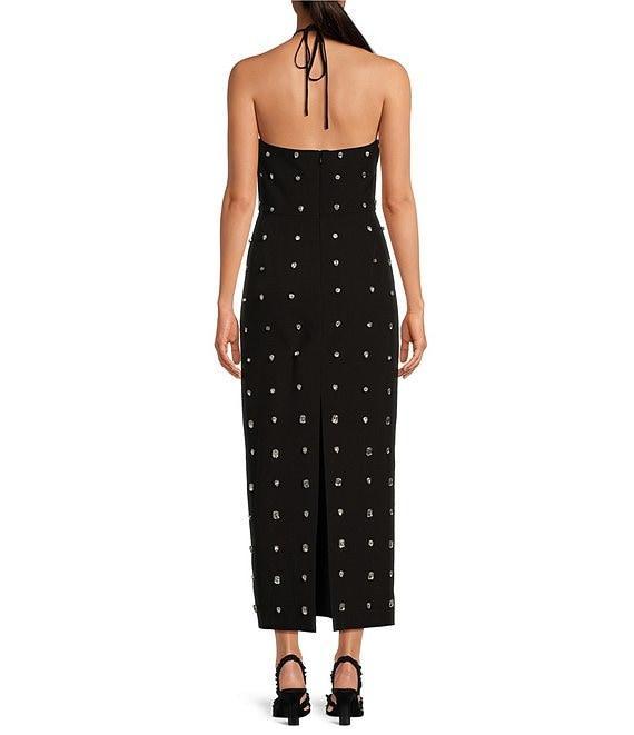 Gianni Bini Nova Jewel Crepe Sweetheart Neckline Midi Dress Product Image