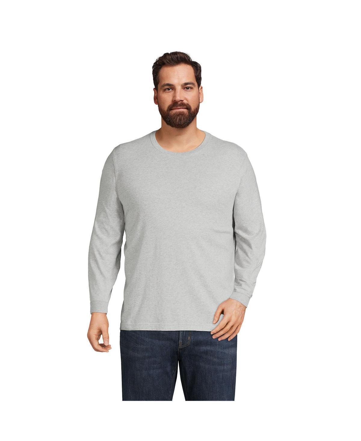 Big & Tall Lands' End Super Tee, Men's, Size: Medium Tall, Black Product Image