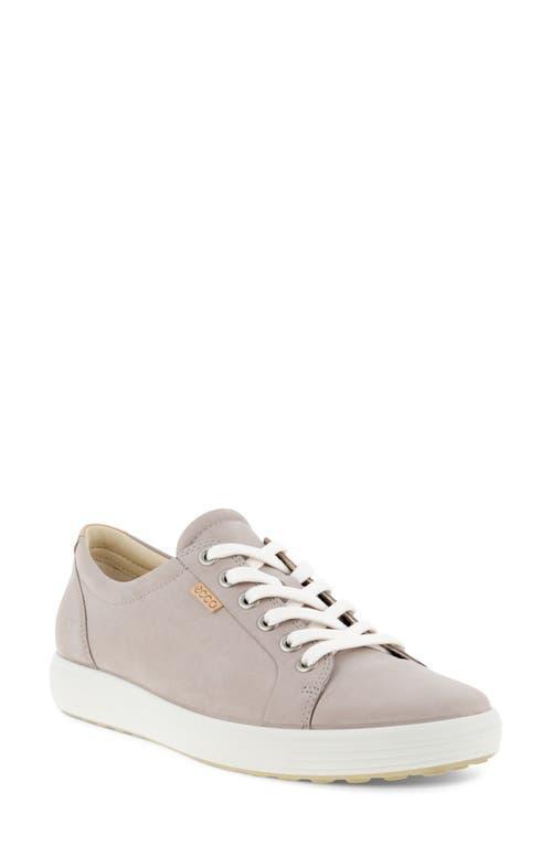 ECCO Soft 7 Sneaker (Grey Rose) Women's Lace up casual Shoes Product Image
