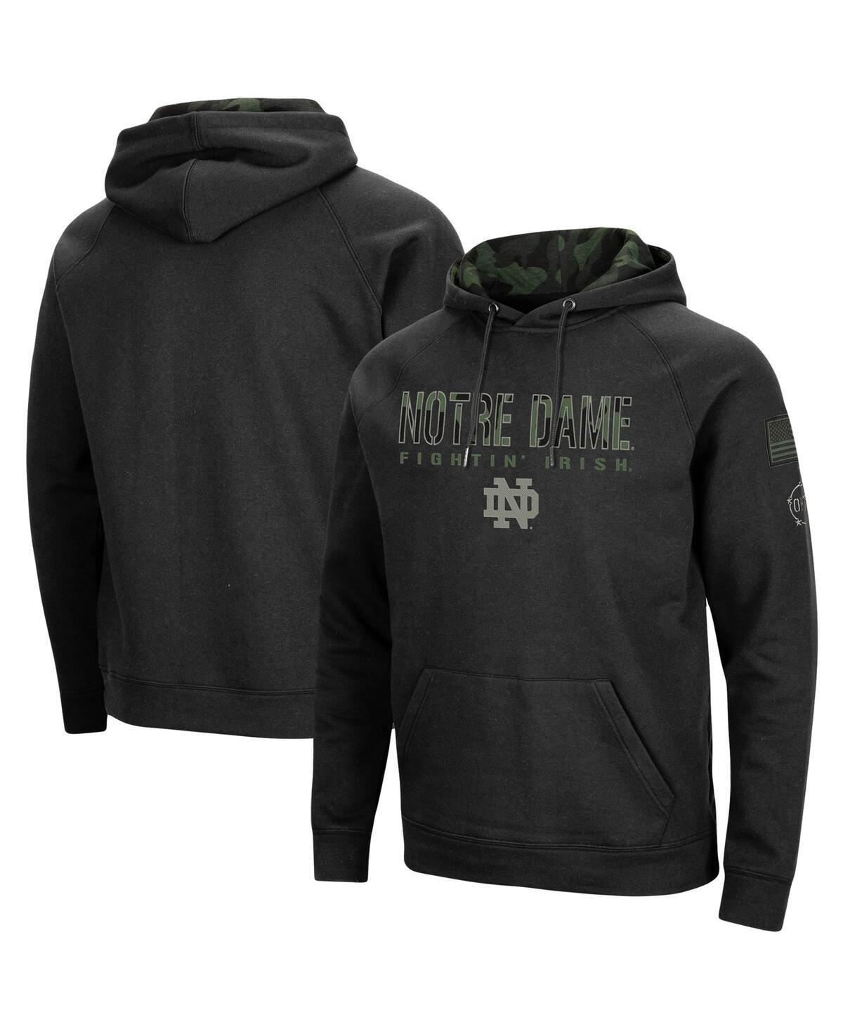 Men's Colosseum Black Michigan State Spartans OHT Military Appreciation Camo Pullover Hoodie, Size: XL Product Image
