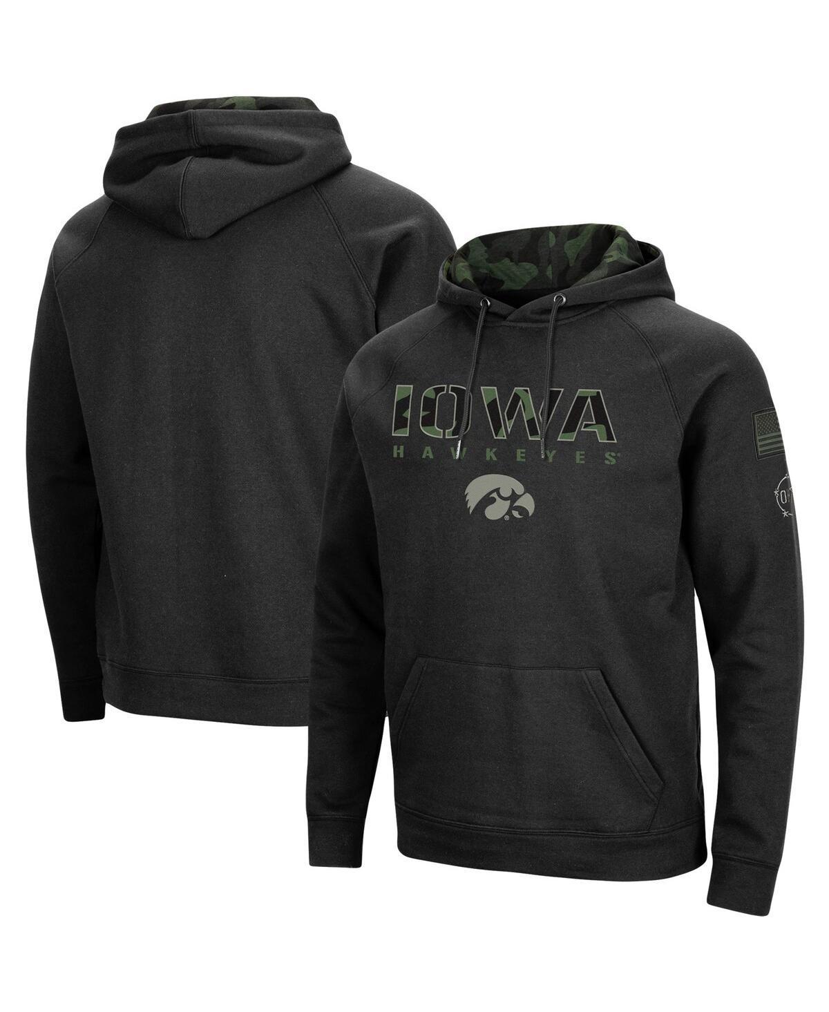 Men's Colosseum Black Michigan State Spartans OHT Military Appreciation Camo Pullover Hoodie, Size: XL Product Image