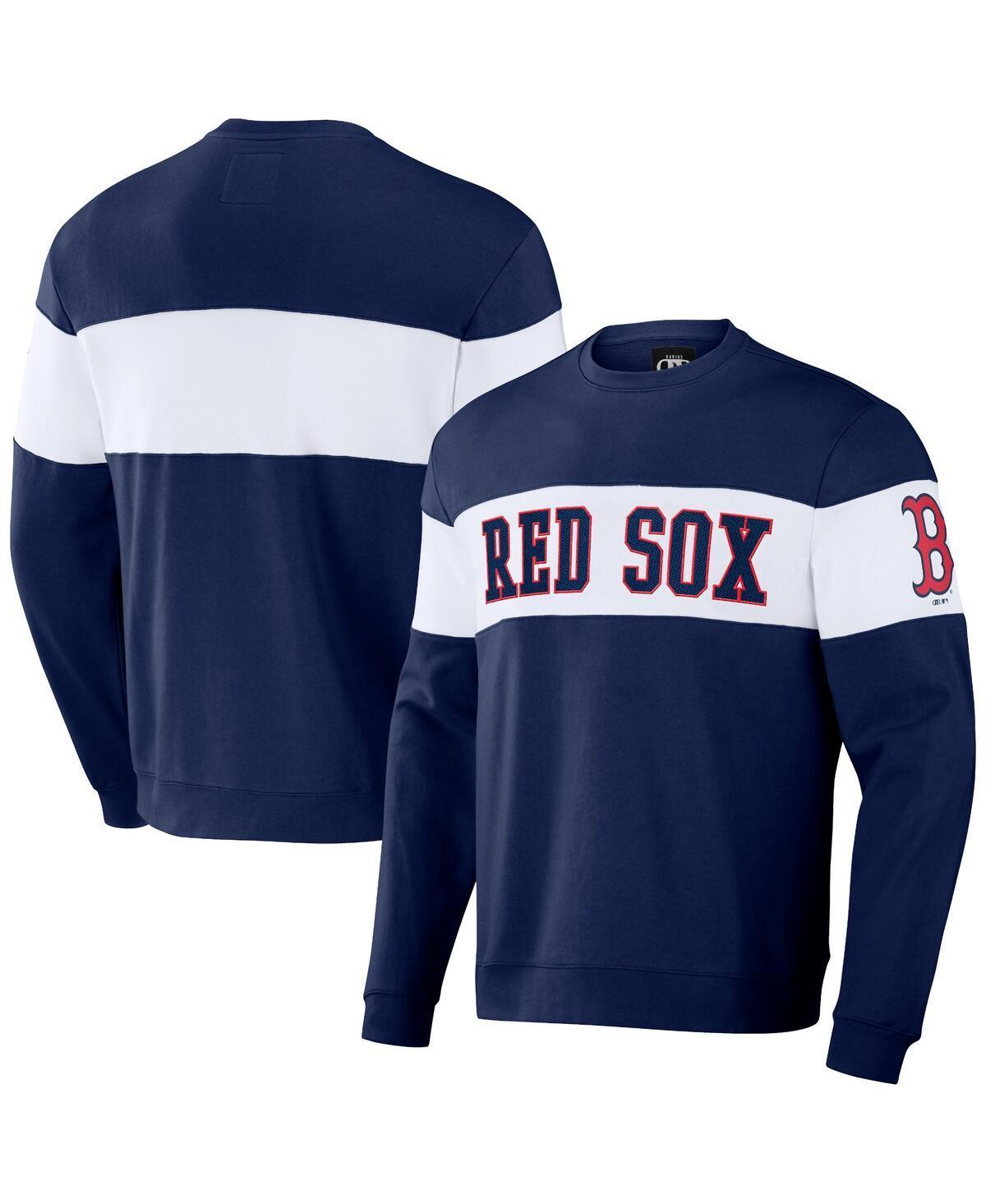 Men's Darius Rucker Collection by Fanatics Navy Houston Astros Stripe Pullover Sweatshirt, Size: Small, Blue Product Image