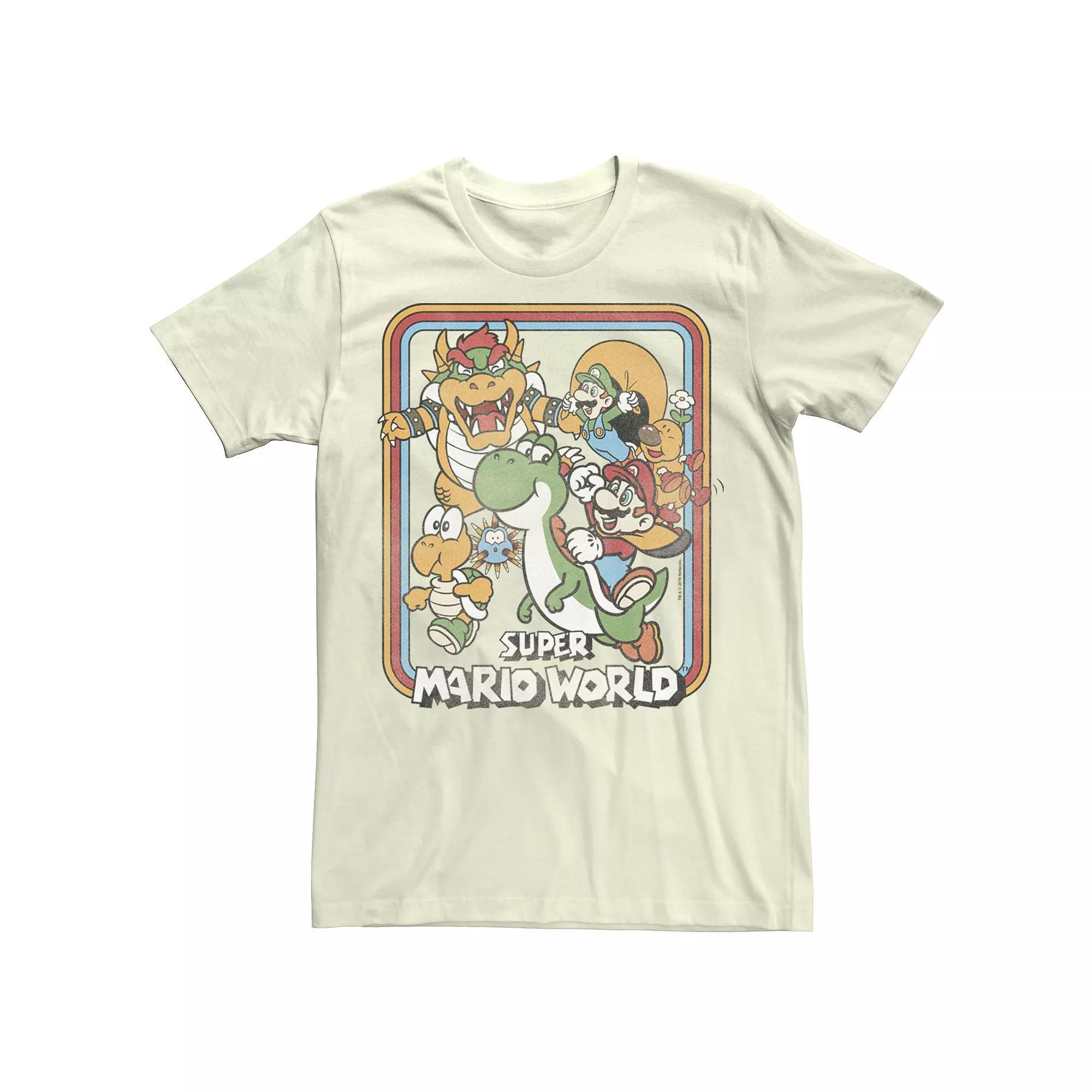 Men's Nintendo Super Mario Yoshi Ride Tee, Size: Large, Natural Product Image